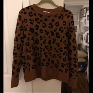 OLD NAVY leopard sweater NWOT